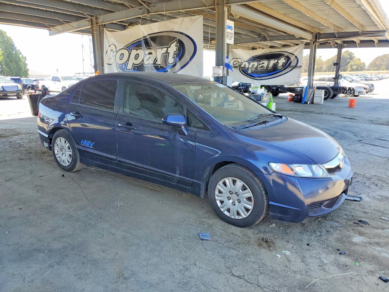 2011 Honda Civic Gx Blue vin: 19XFA4F55BE000183