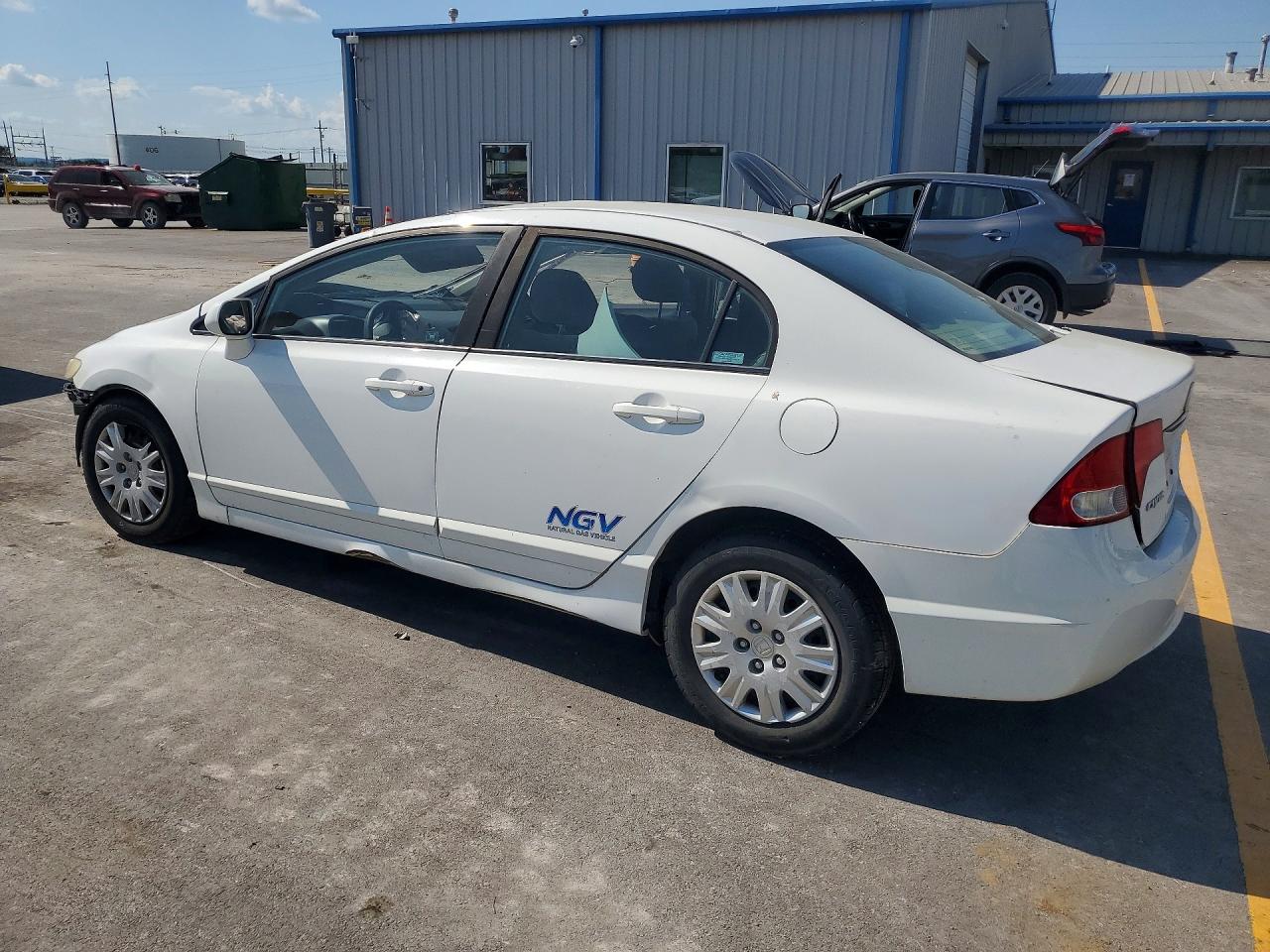 2011 Honda Civic Gx White vin: 19XFA4F56BE000208