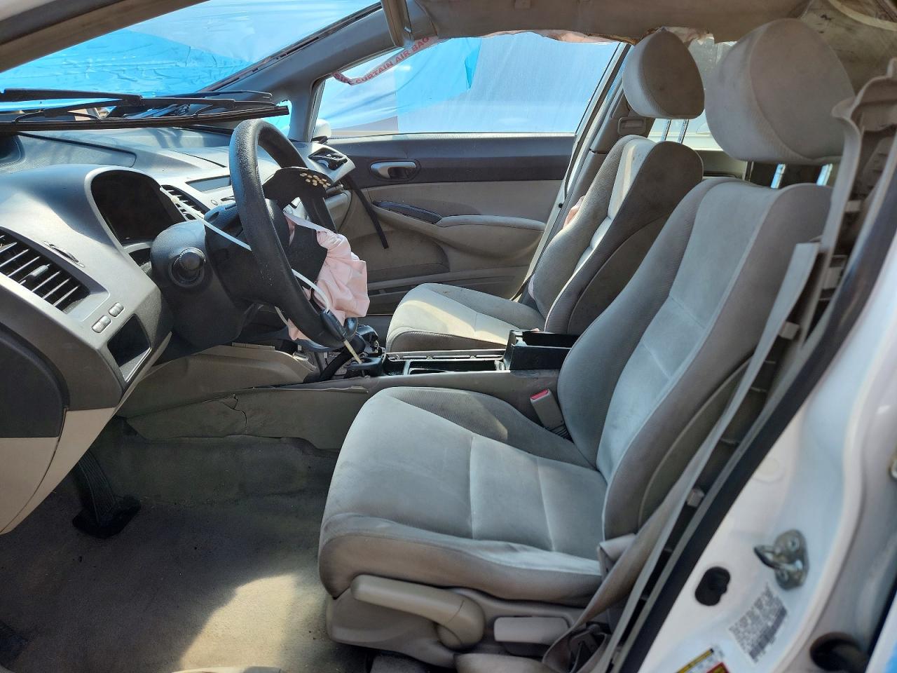 2011 Honda Civic Gx White vin: 19XFA4F56BE000208
