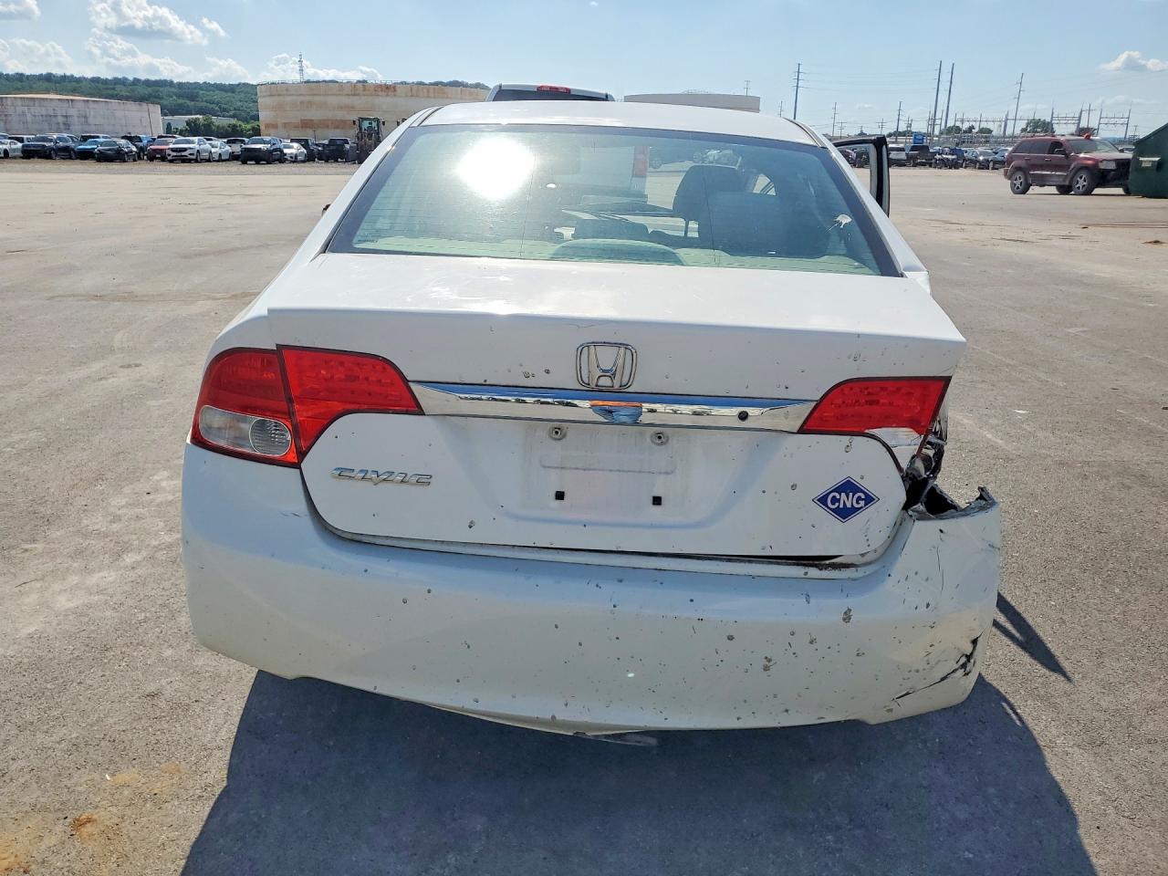 2011 Honda Civic Gx White vin: 19XFA4F56BE000208