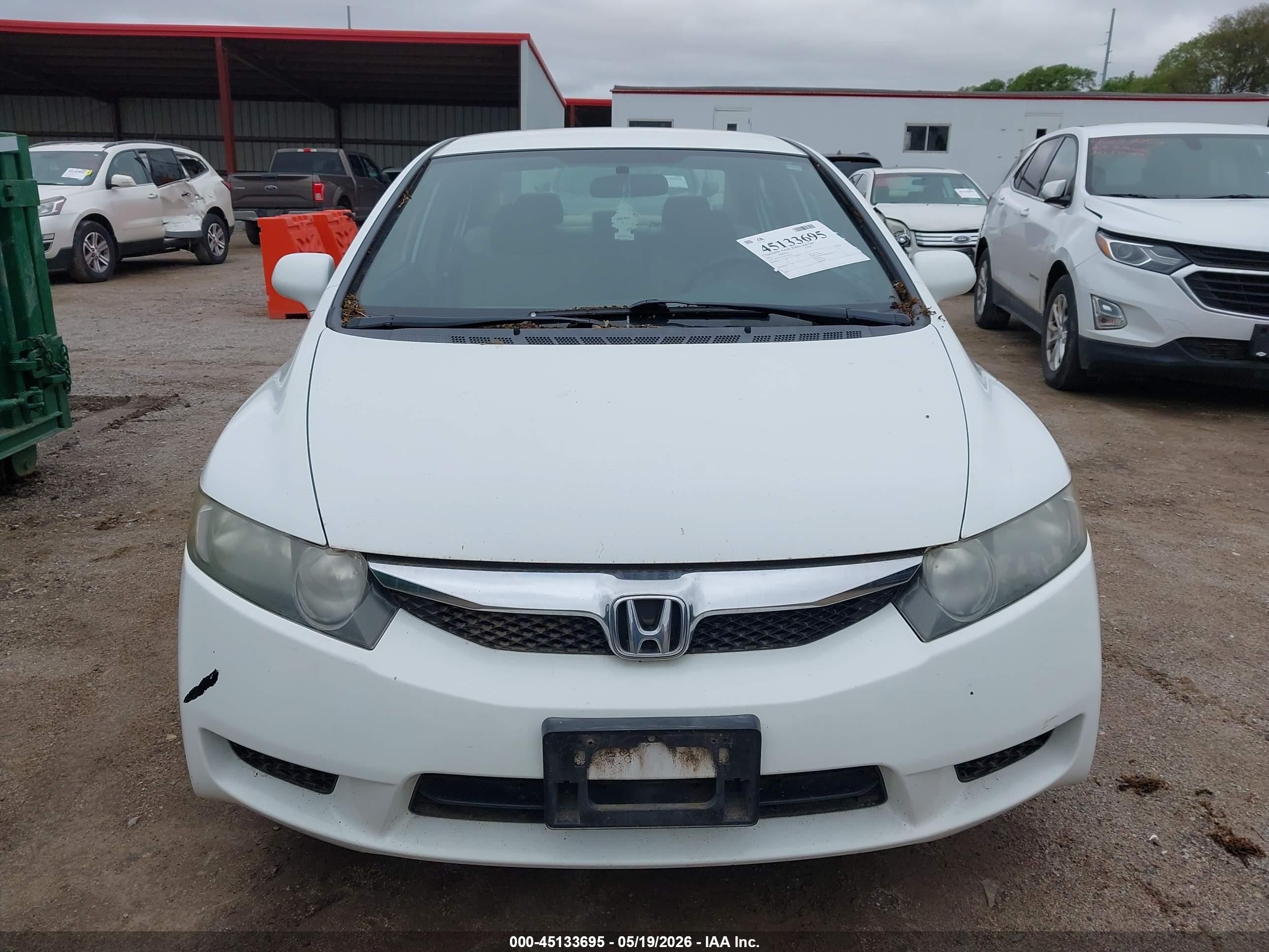 2011 Honda Civic Gx White vin: 19XFA4F56BE000712