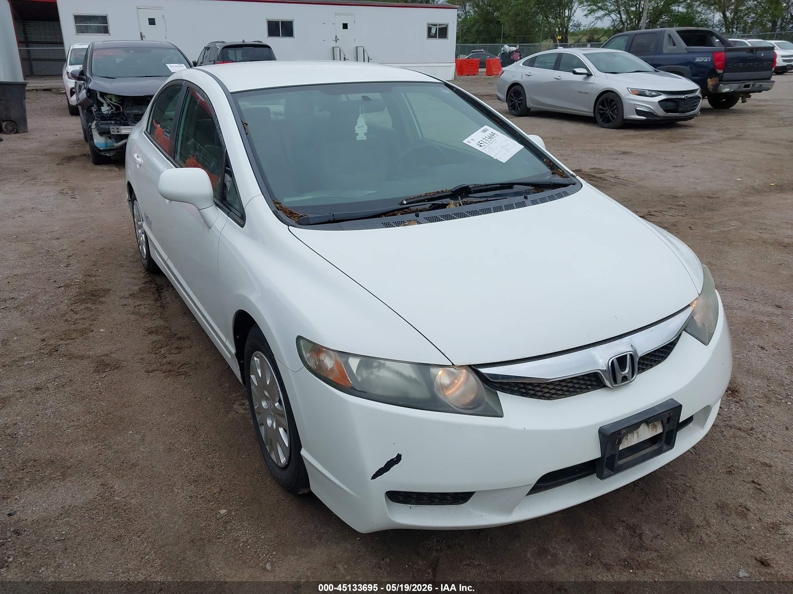 2011 Honda Civic Gx White vin: 19XFA4F56BE000712