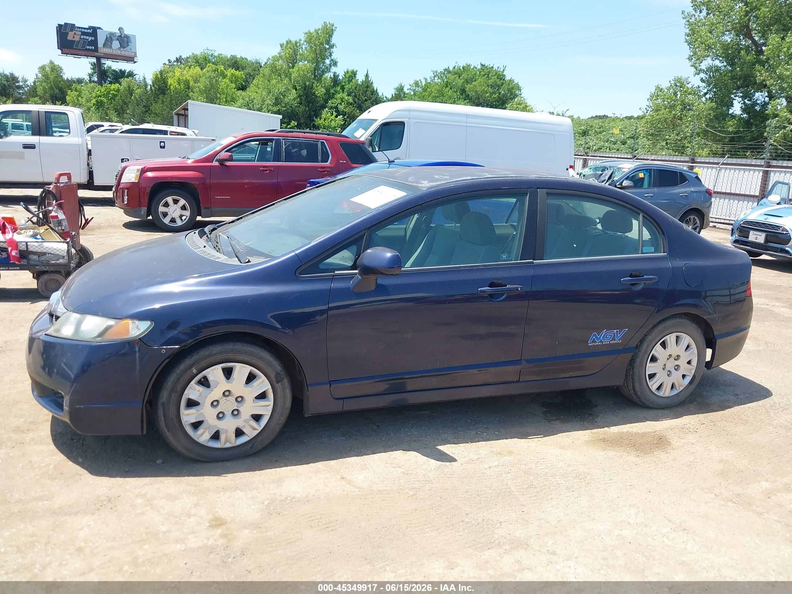 2010 Honda Civic Gx Blue vin: 19XFA4F58AE000452