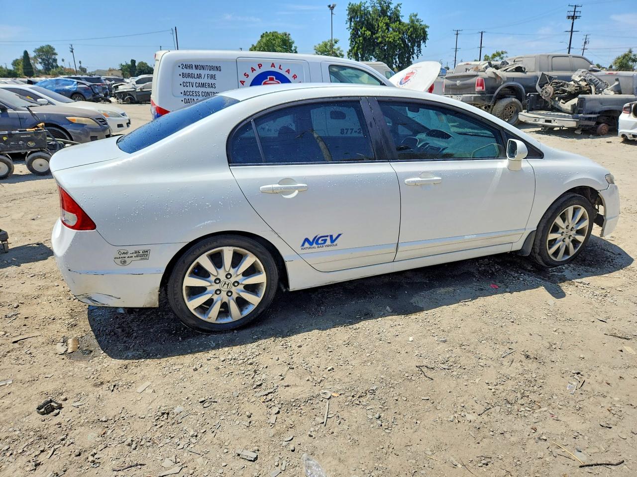 2010 Honda Civic Gx Белый vin: 19XFA4F5XAE000808