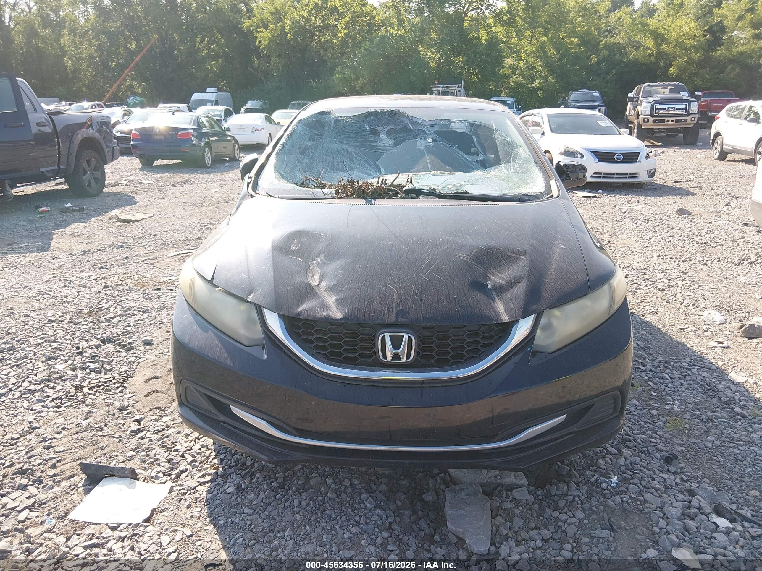 2014 Honda Civic Lx Black vin: 19XFB2E50EE016931