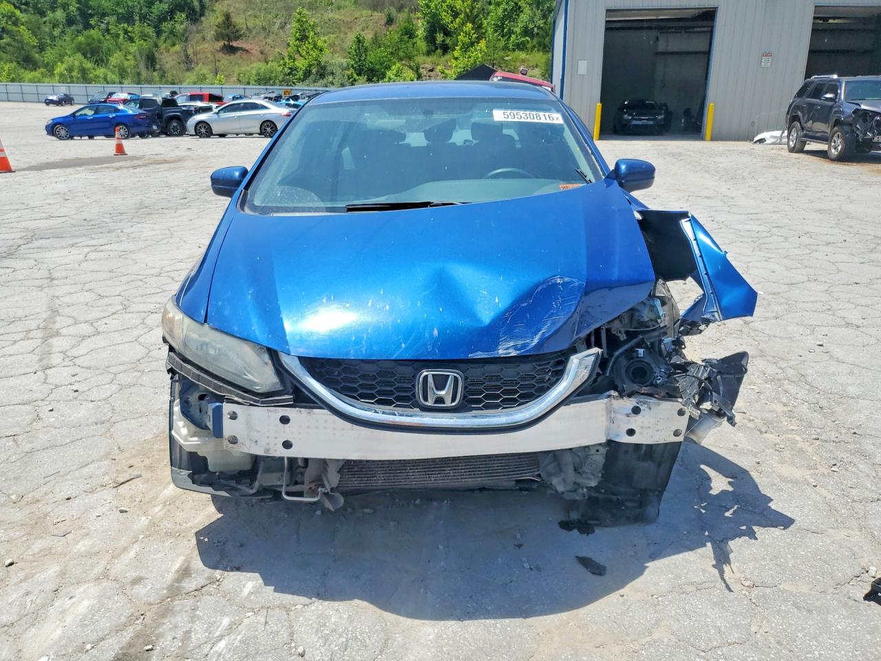 2014 Honda Civic Lx Синий vin: 19XFB2E50EE049606