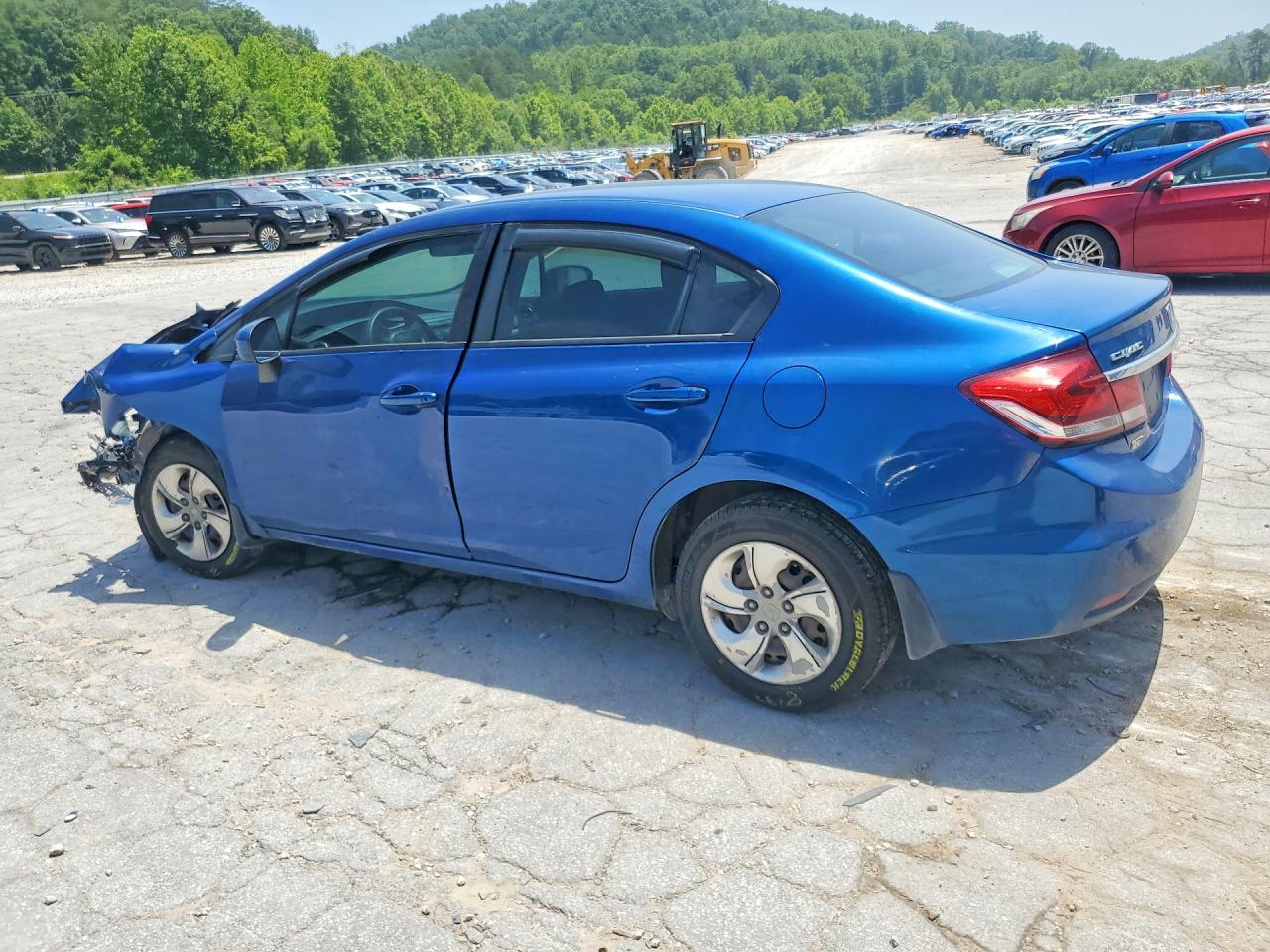 2014 Honda Civic Lx Синий vin: 19XFB2E50EE049606