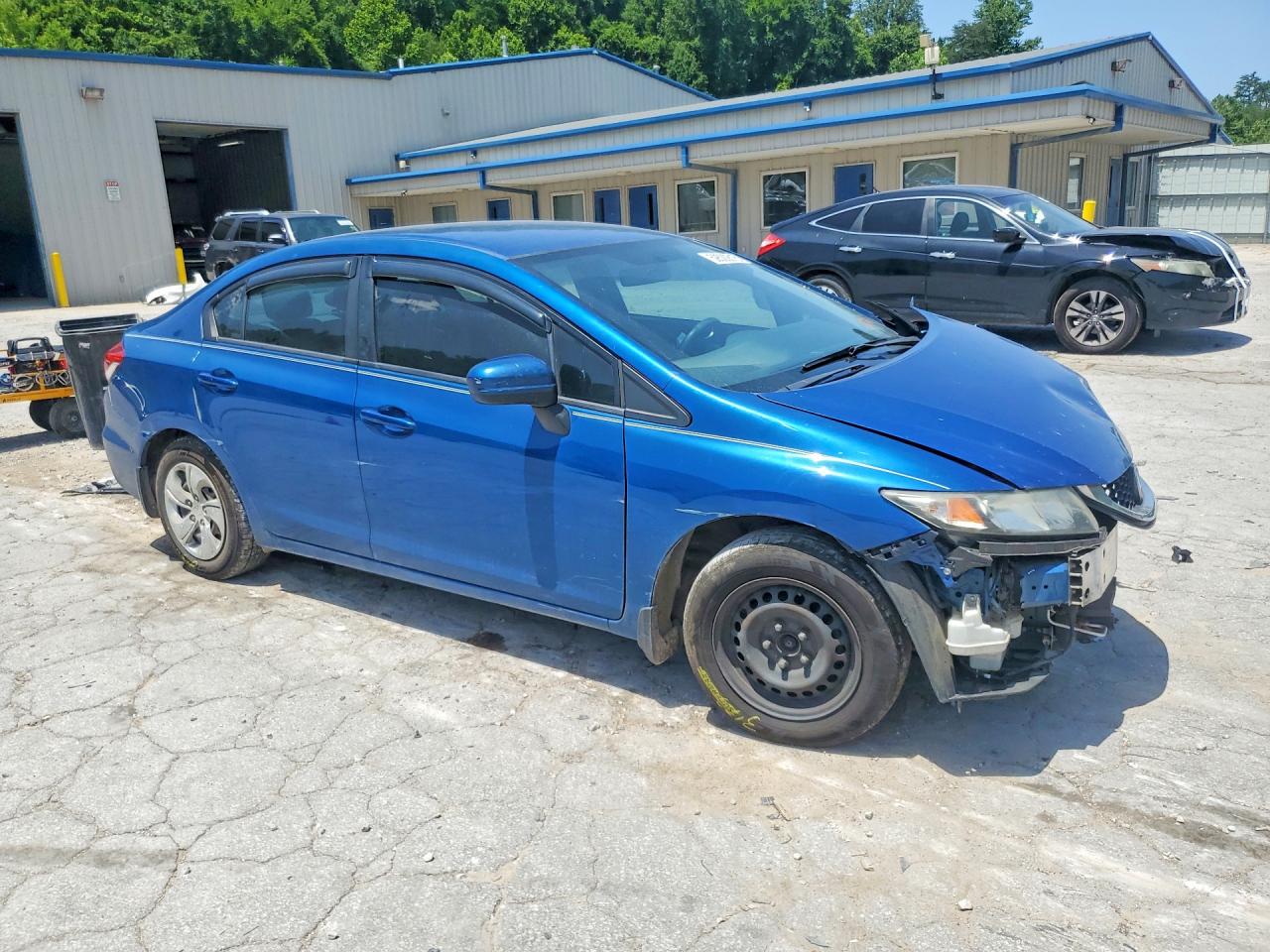 2014 Honda Civic Lx Синий vin: 19XFB2E50EE049606