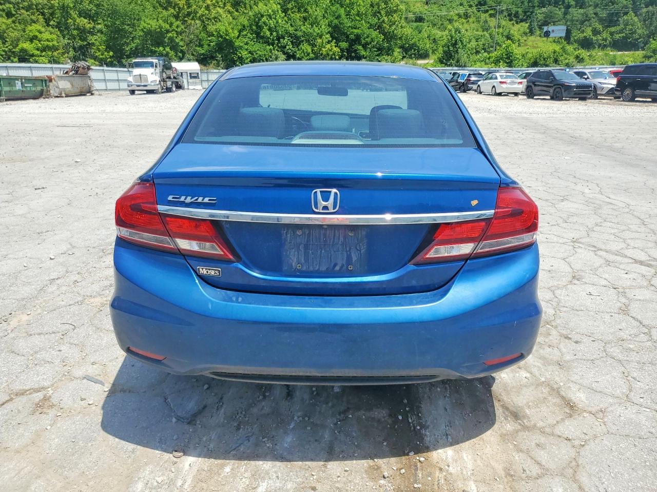 2014 Honda Civic Lx Синий vin: 19XFB2E50EE049606