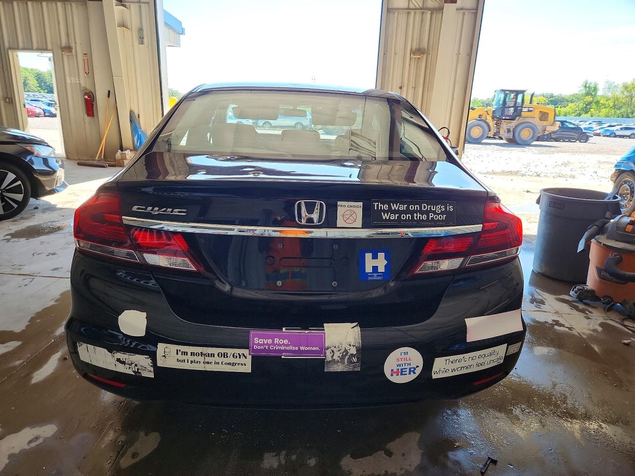 2014 Honda Civic Lx Черный vin: 19XFB2E50EE075915