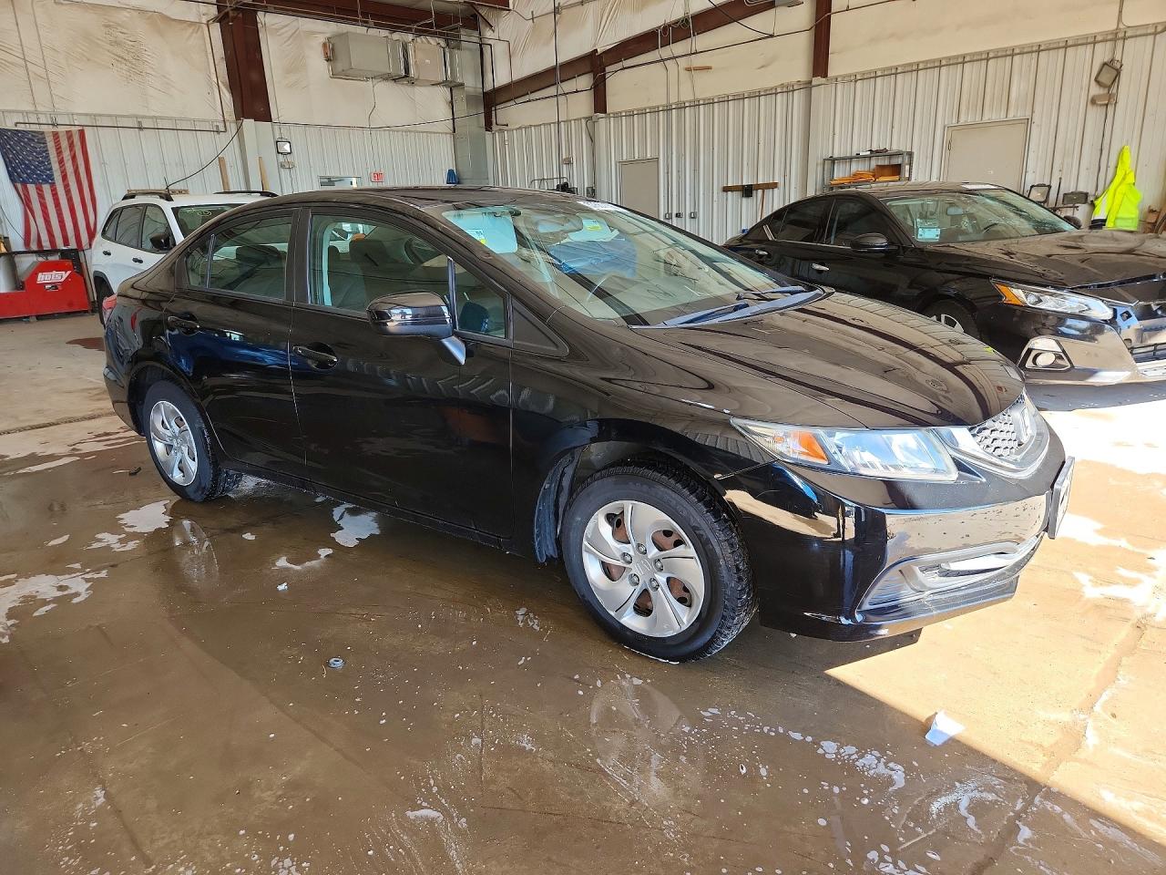 2014 Honda Civic Lx Черный vin: 19XFB2E50EE075915