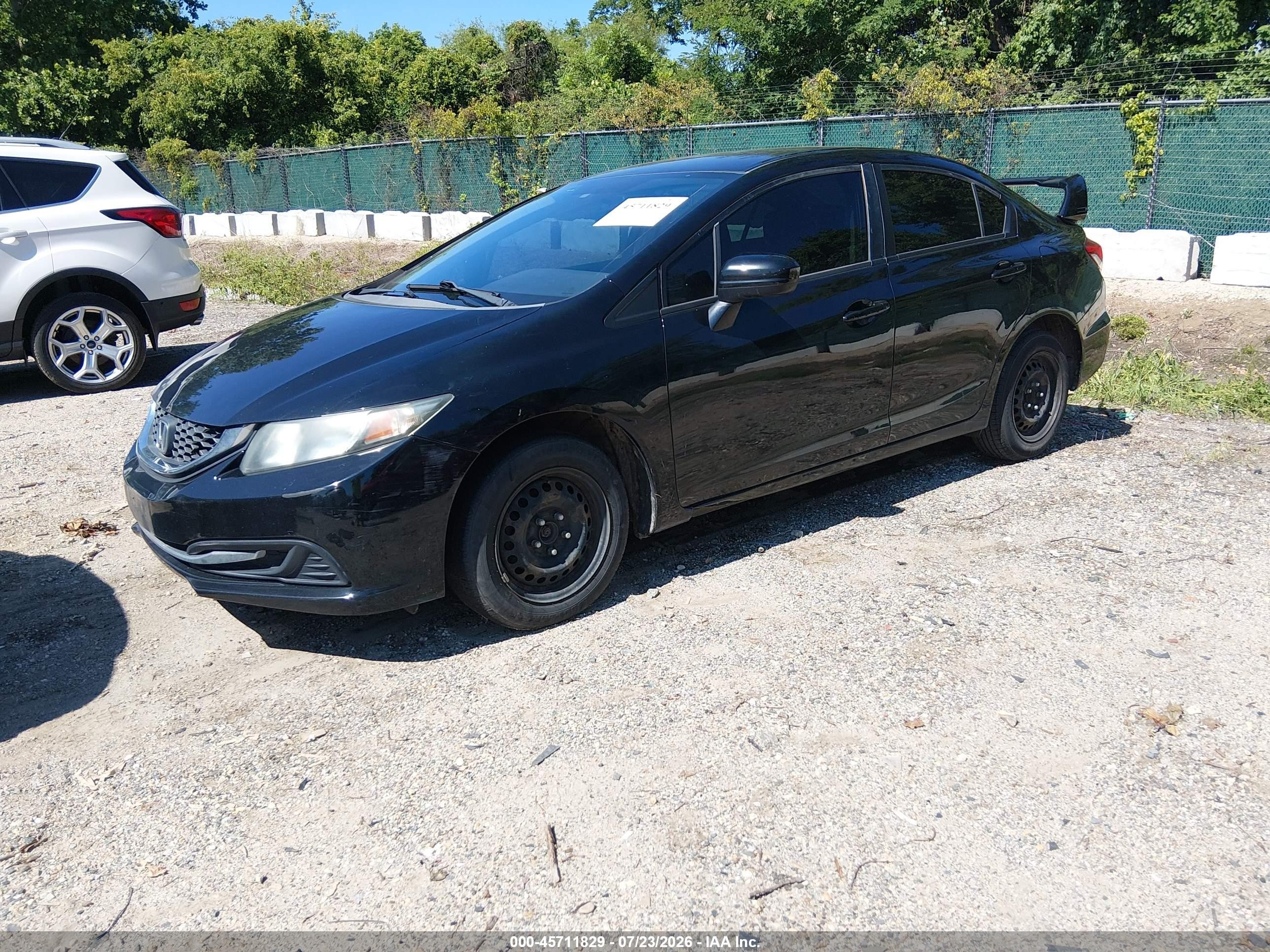 2015 Honda Civic Lx Black vin: 19XFB2E50FE039157