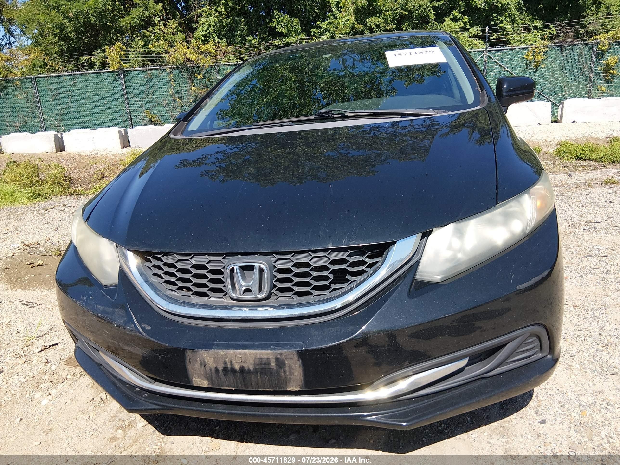 2015 Honda Civic Lx Black vin: 19XFB2E50FE039157
