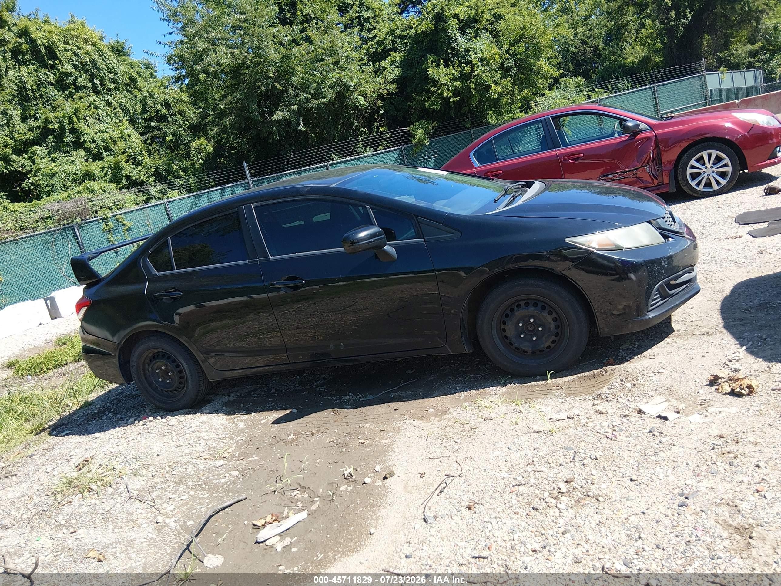 2015 Honda Civic Lx Black vin: 19XFB2E50FE039157