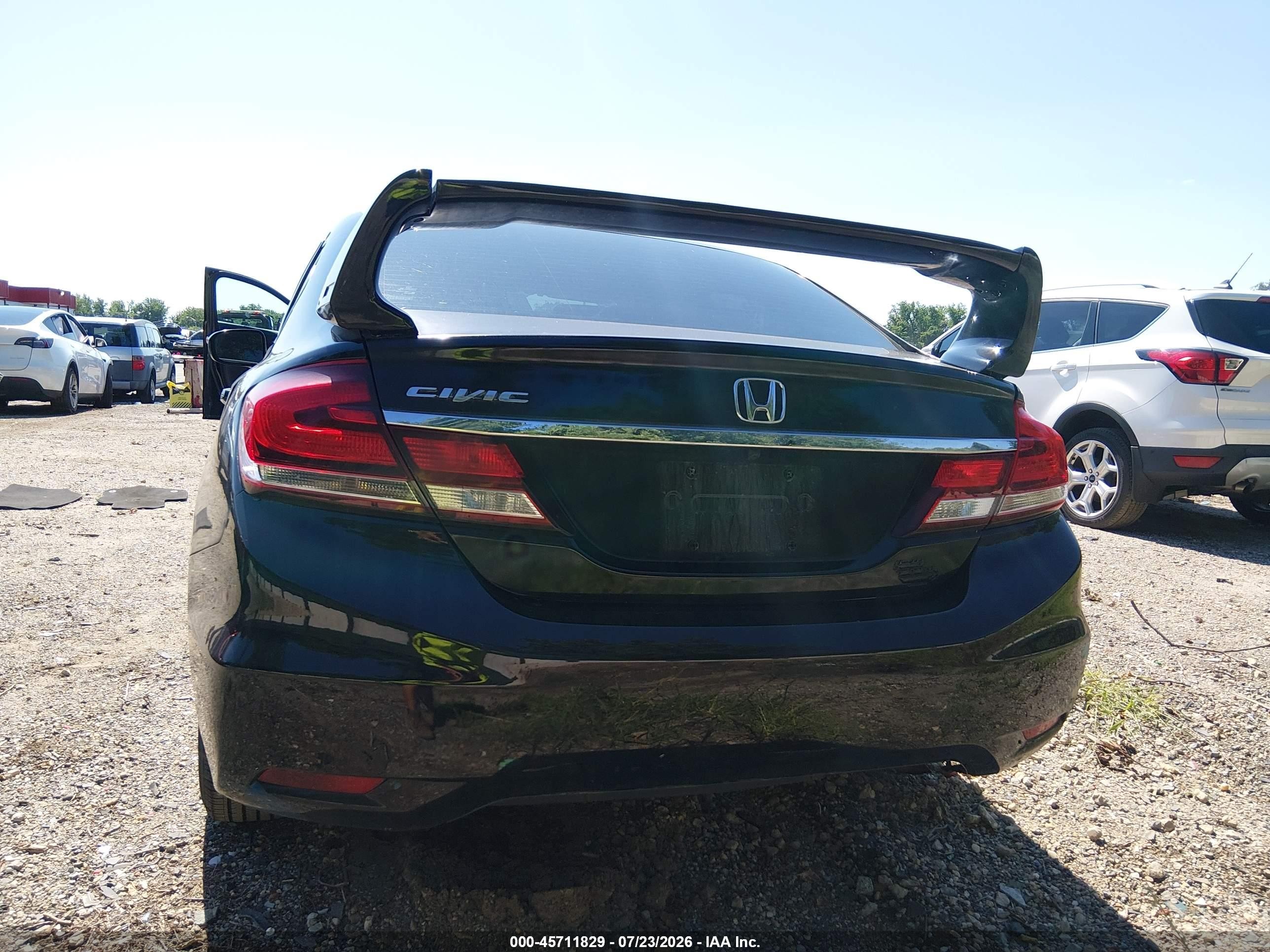 2015 Honda Civic Lx Black vin: 19XFB2E50FE039157