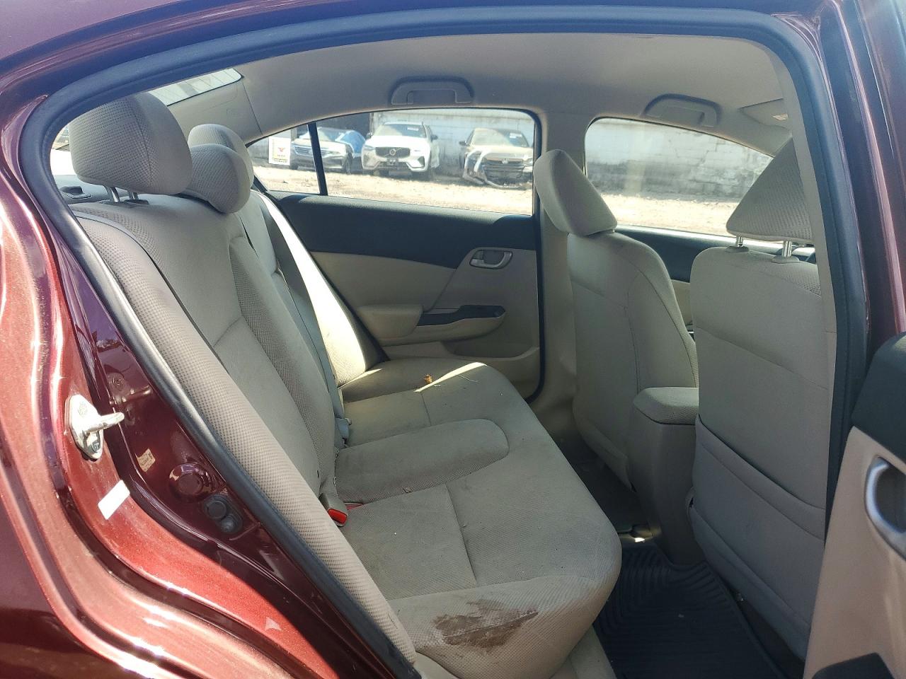 2012 Honda Civic Lx Maroon vin: 19XFB2E51CE064127
