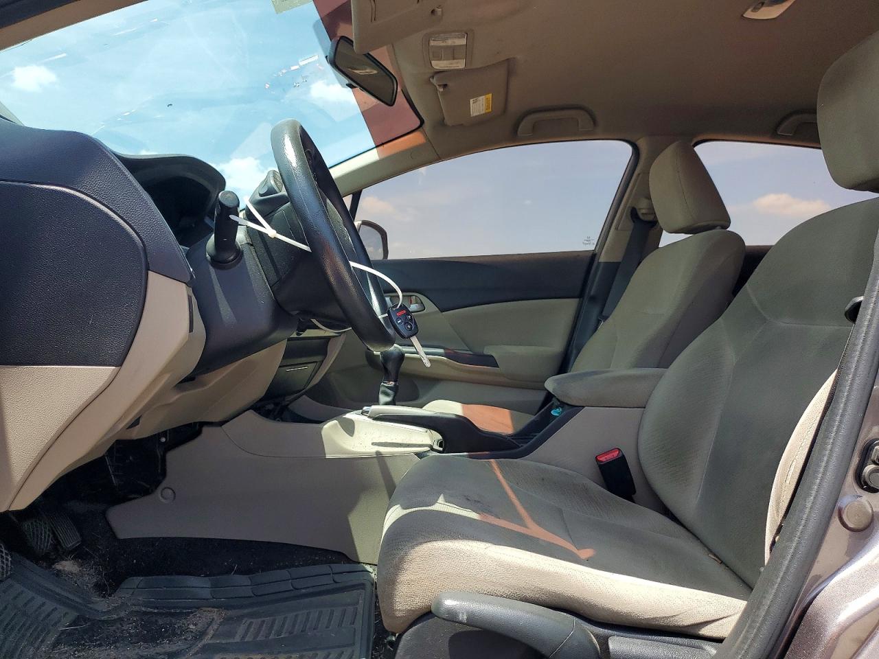 2013 Honda Civic Lx Gray vin: 19XFB2E51DE099302