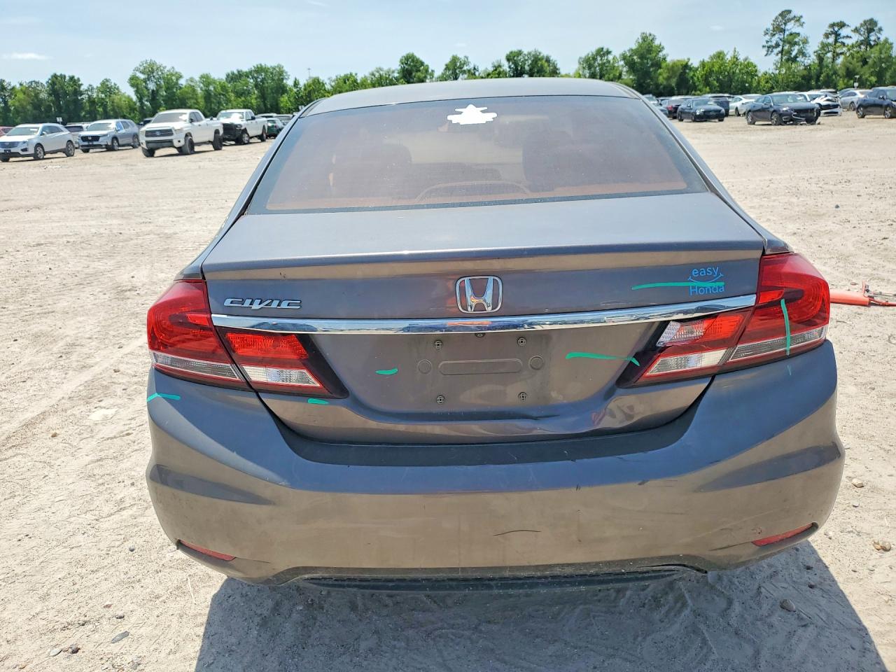 2013 Honda Civic Lx Gray vin: 19XFB2E51DE099302