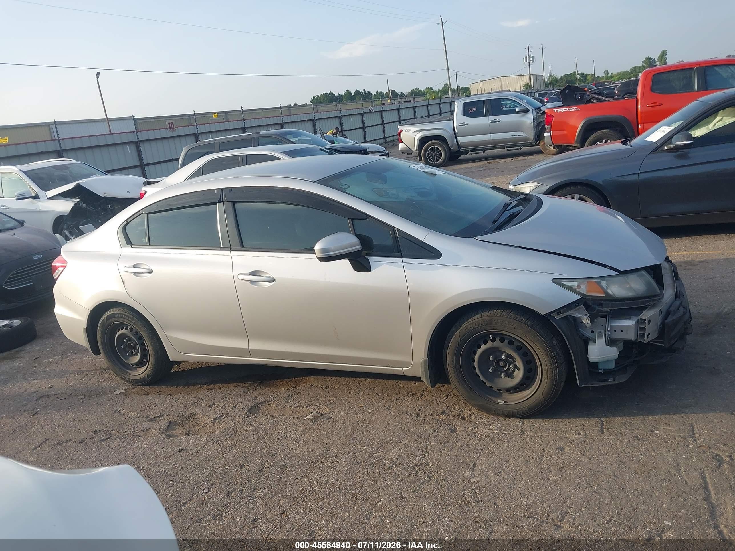 2015 Honda Civic Lx Gray vin: 19XFB2E51FE025395
