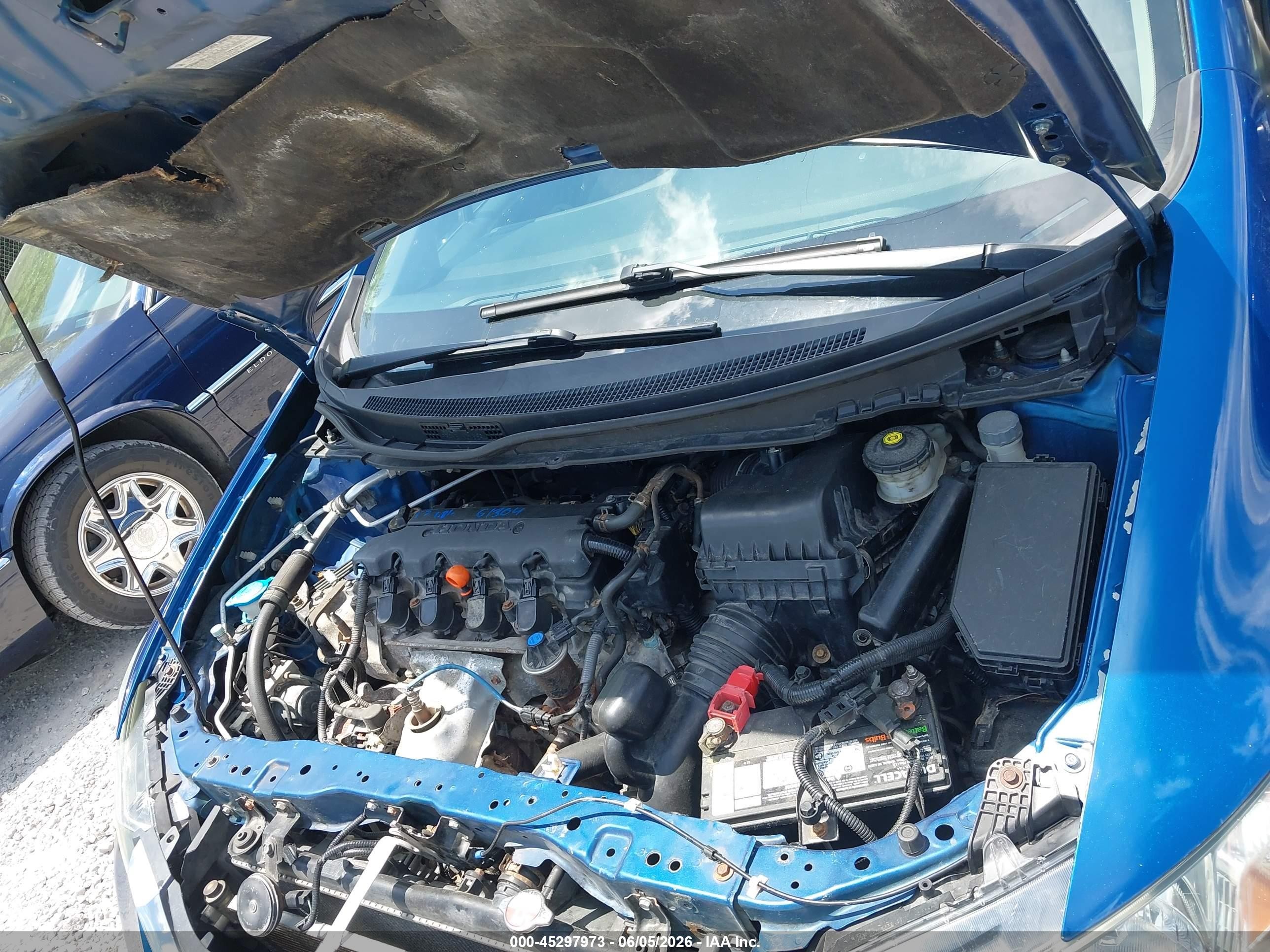 2015 Honda Civic Lx Blue vin: 19XFB2E51FE041838