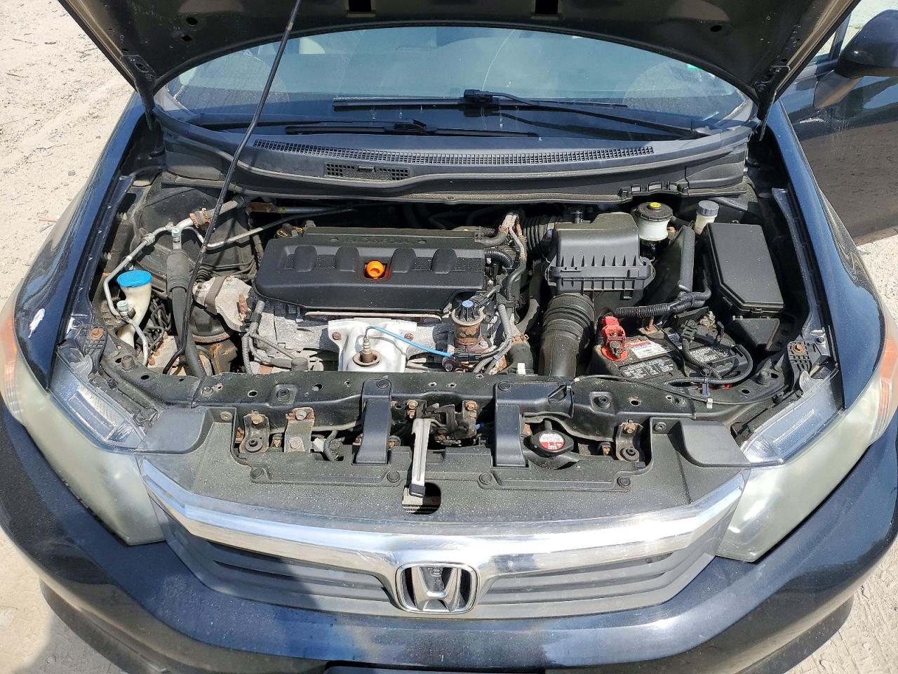 2012 Honda Civic Lx Black vin: 19XFB2E52CE064685