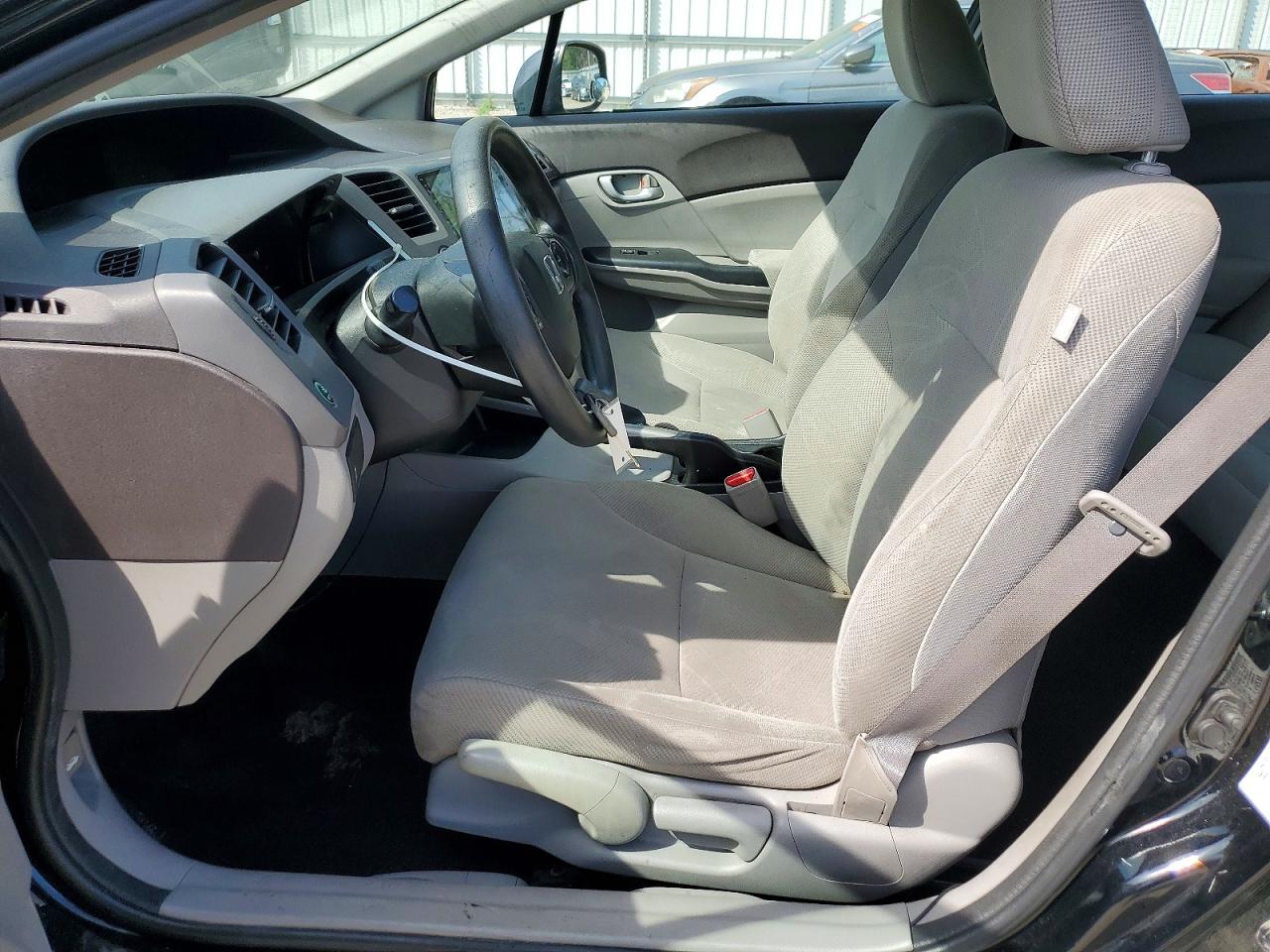 2012 Honda Civic Lx Black vin: 19XFB2E52CE064685