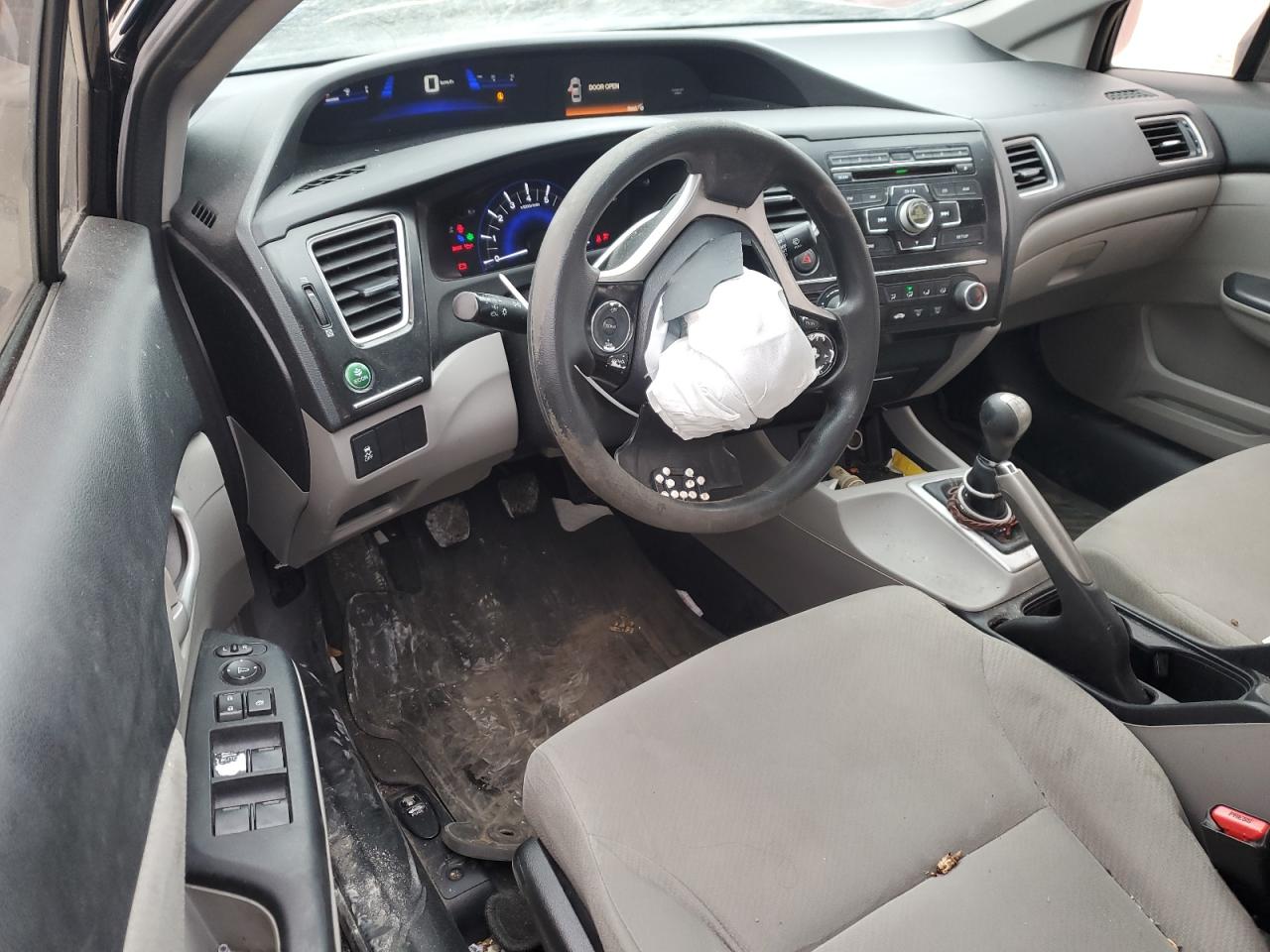 2013 Honda Civic Black vin: 19XFB2E52DE030392