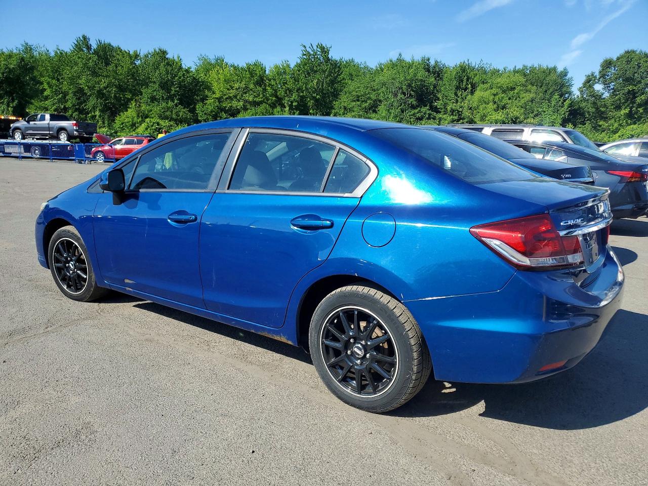 2013 Honda Civic Lx Blue vin: 19XFB2E52DE073923