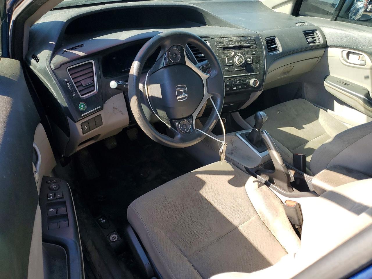 2013 Honda Civic Lx Blue vin: 19XFB2E52DE073923