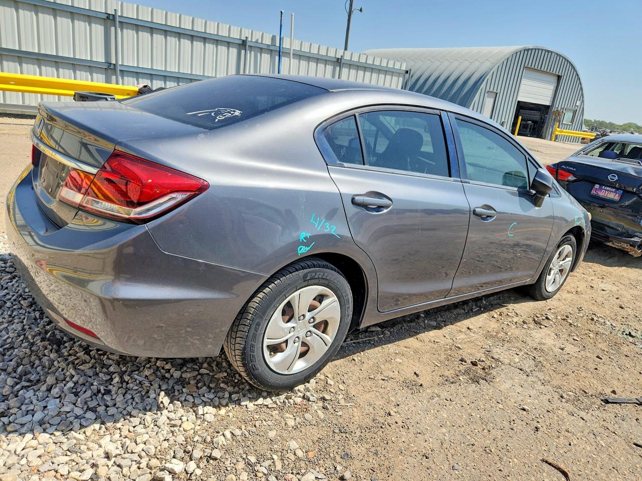 2013 Honda Civic Lx Серый vin: 19XFB2E52DE077664