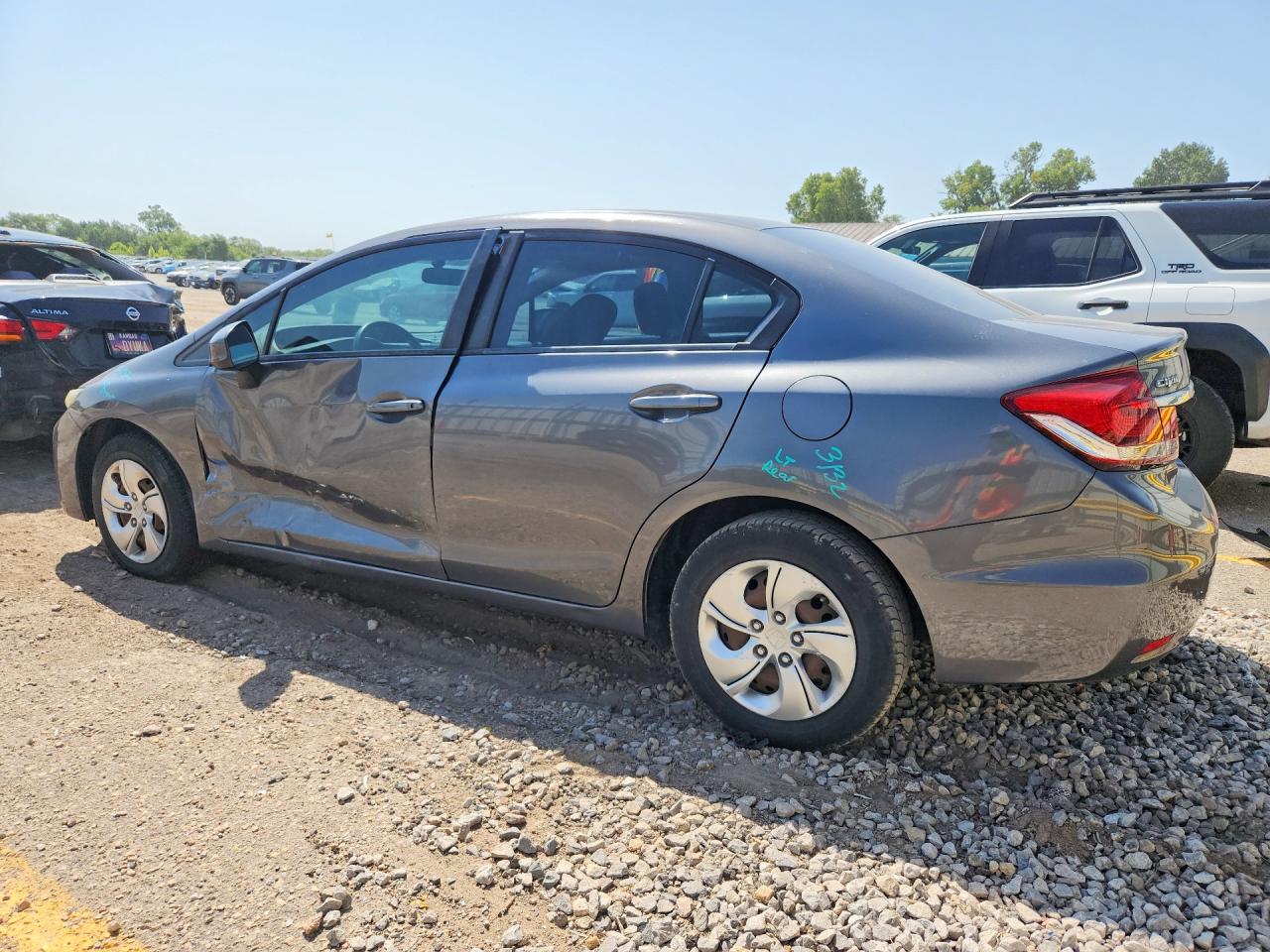 2013 Honda Civic Lx Серый vin: 19XFB2E52DE077664