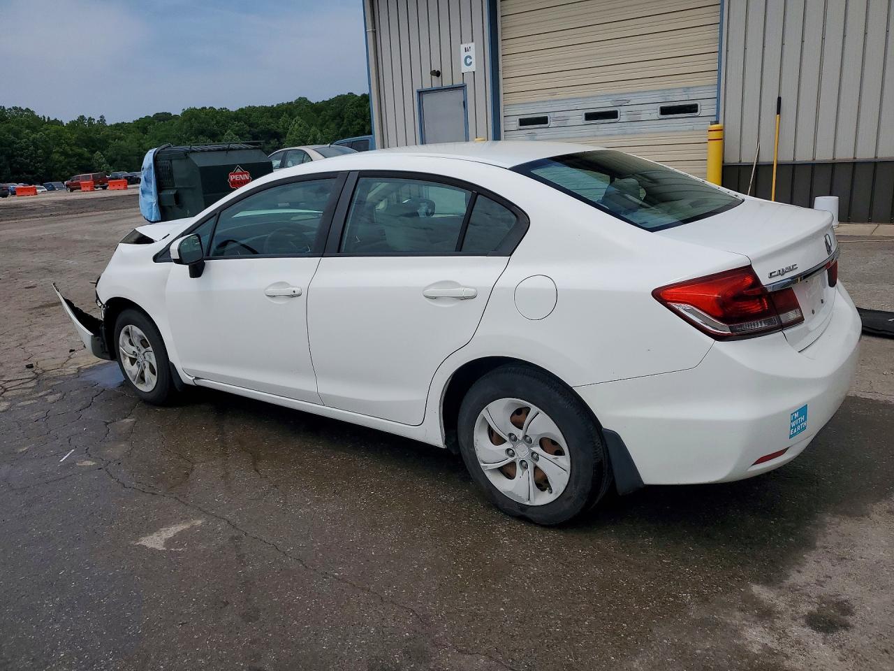 2015 Honda Civic Lx White vin: 19XFB2E52FE012414