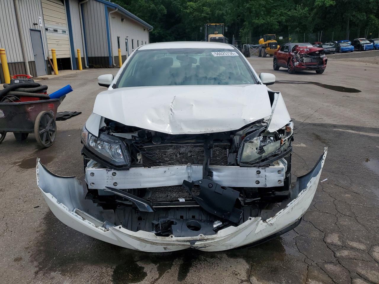 2015 Honda Civic Lx White vin: 19XFB2E52FE012414