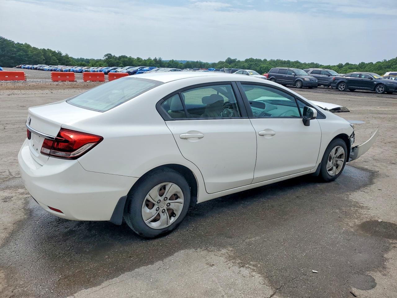 2015 Honda Civic Lx White vin: 19XFB2E52FE012414
