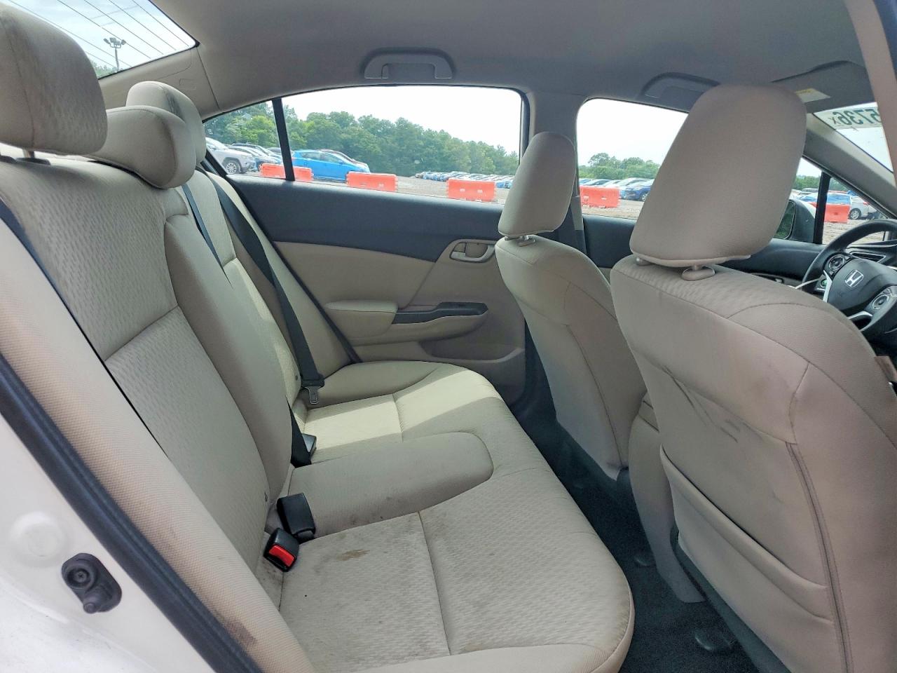 2015 Honda Civic Lx White vin: 19XFB2E52FE012414