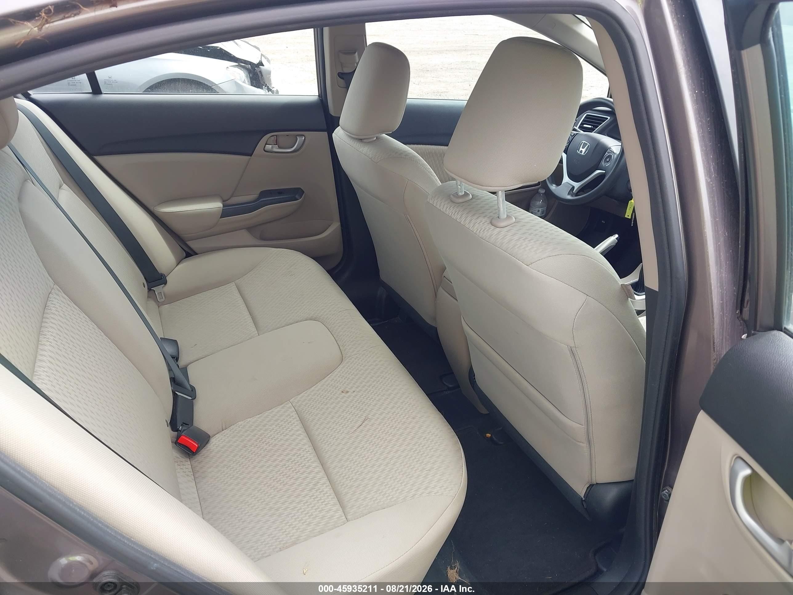 2015 Honda Civic Lx Brown vin: 19XFB2E52FE042626