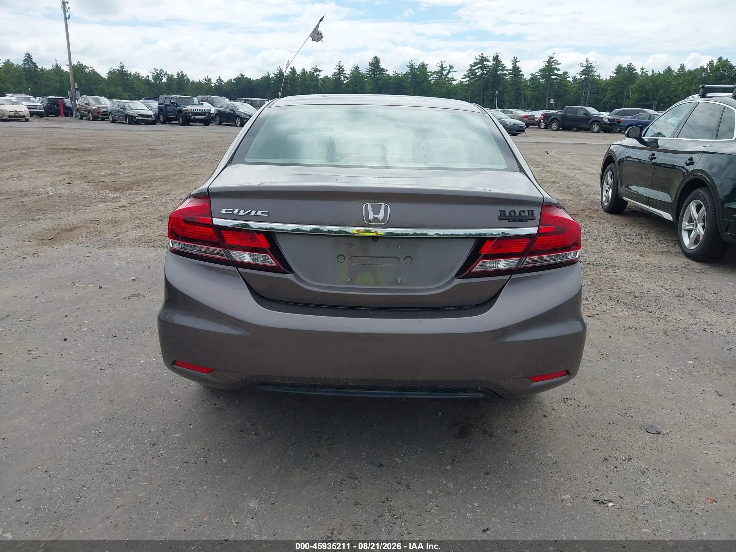 2015 Honda Civic Lx Brown vin: 19XFB2E52FE042626