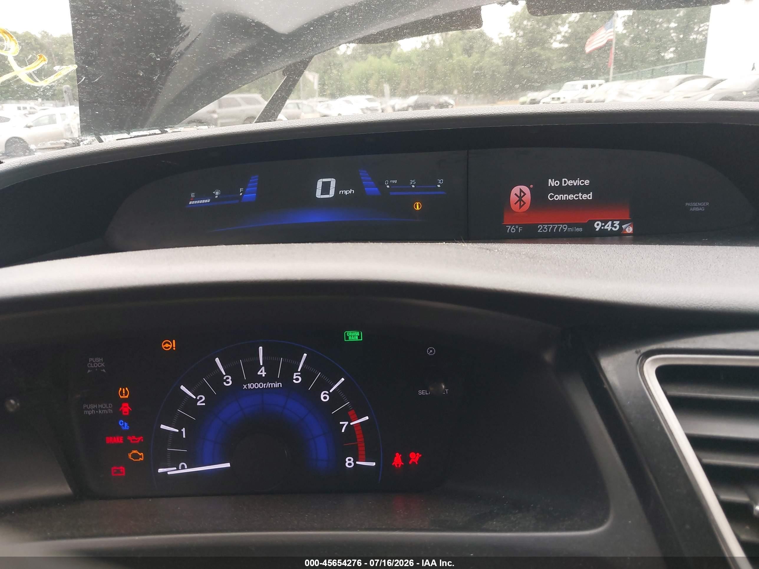2013 Honda Civic Lx Black vin: 19XFB2E53DE069749
