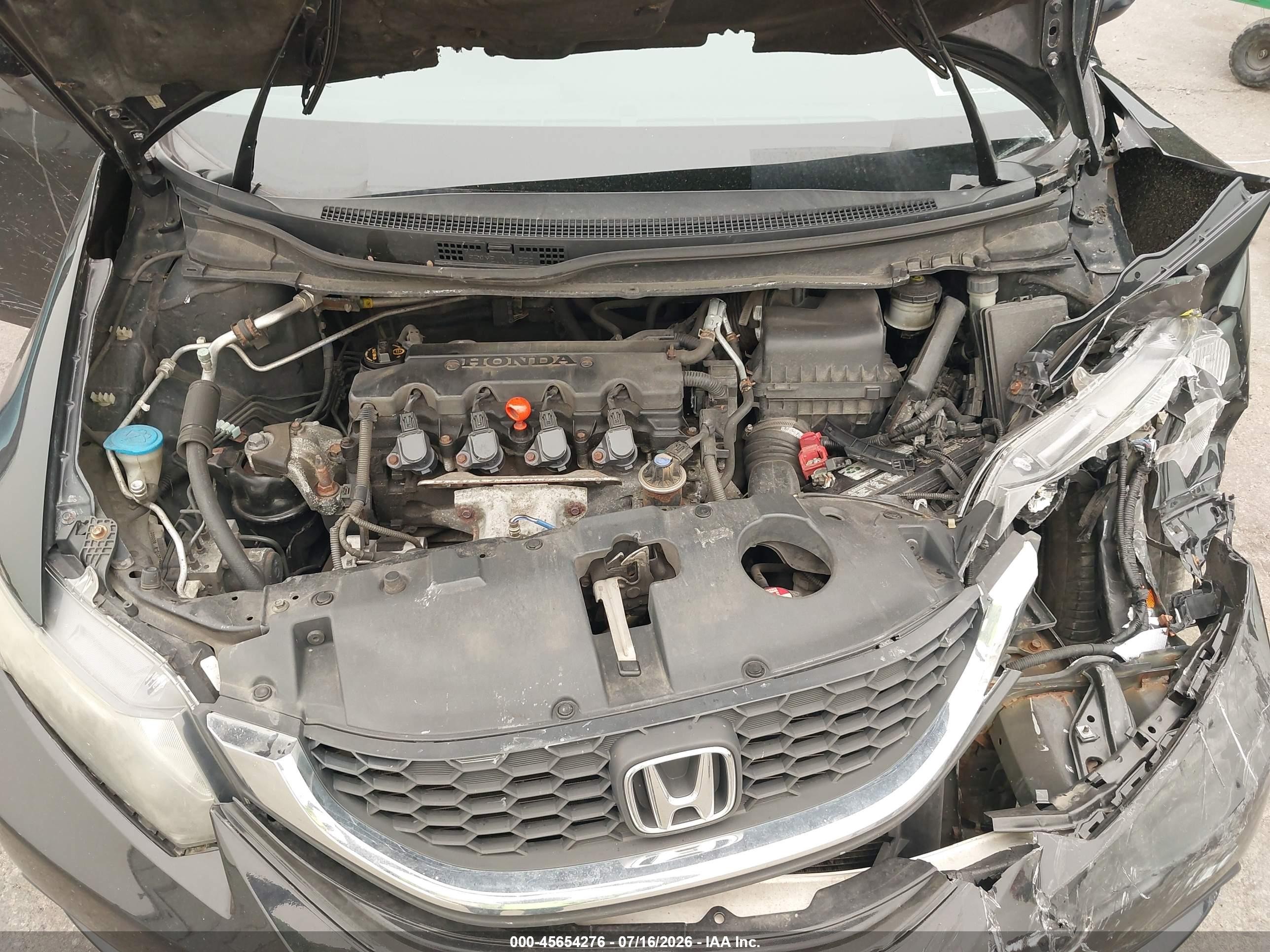 2013 Honda Civic Lx Black vin: 19XFB2E53DE069749