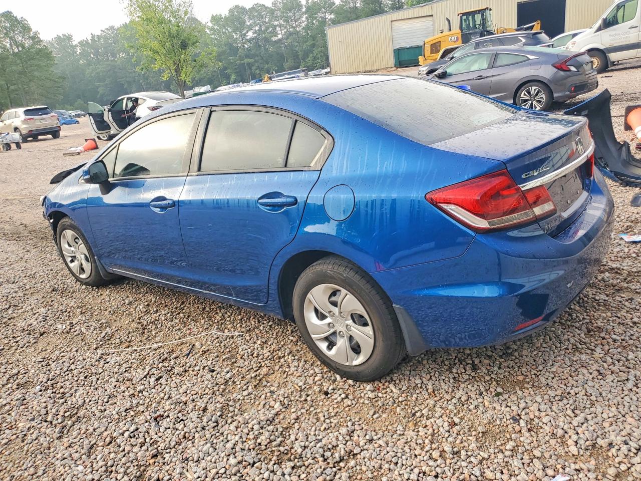 2013 Honda Civic Lx Синий vin: 19XFB2E53DE081920