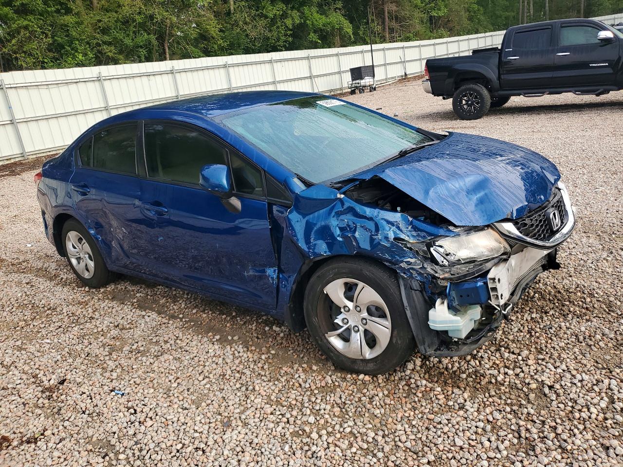 2013 Honda Civic Lx Синий vin: 19XFB2E53DE081920