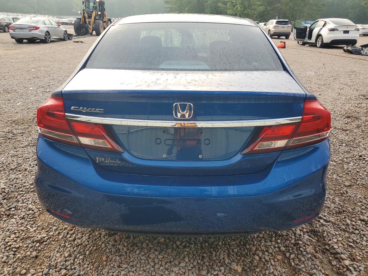 2013 Honda Civic Lx Синий vin: 19XFB2E53DE081920