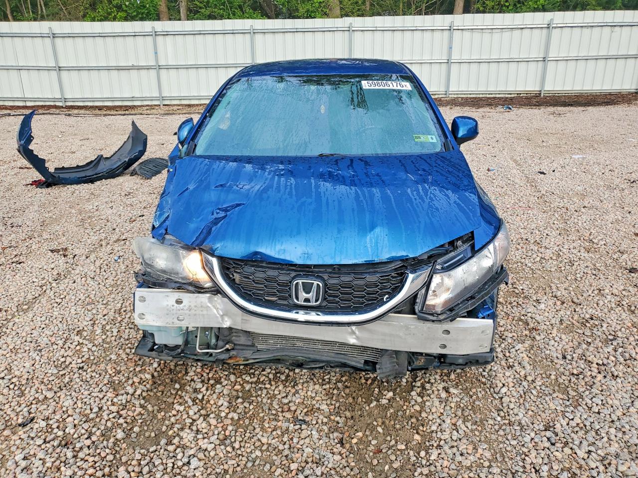 2013 Honda Civic Lx Синий vin: 19XFB2E53DE081920