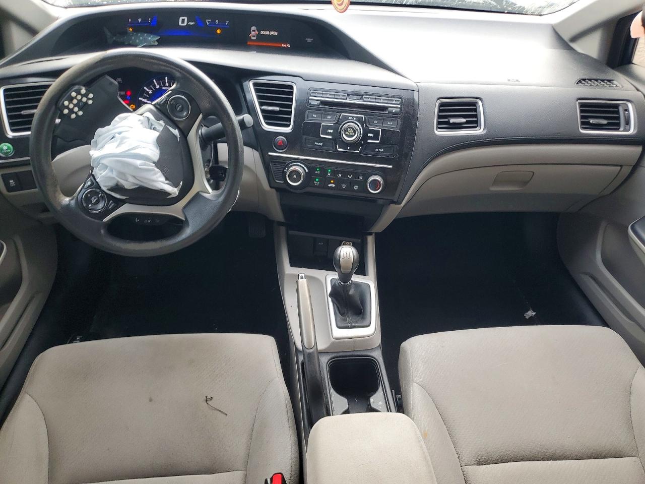 2013 Honda Civic Lx Синий vin: 19XFB2E53DE081920