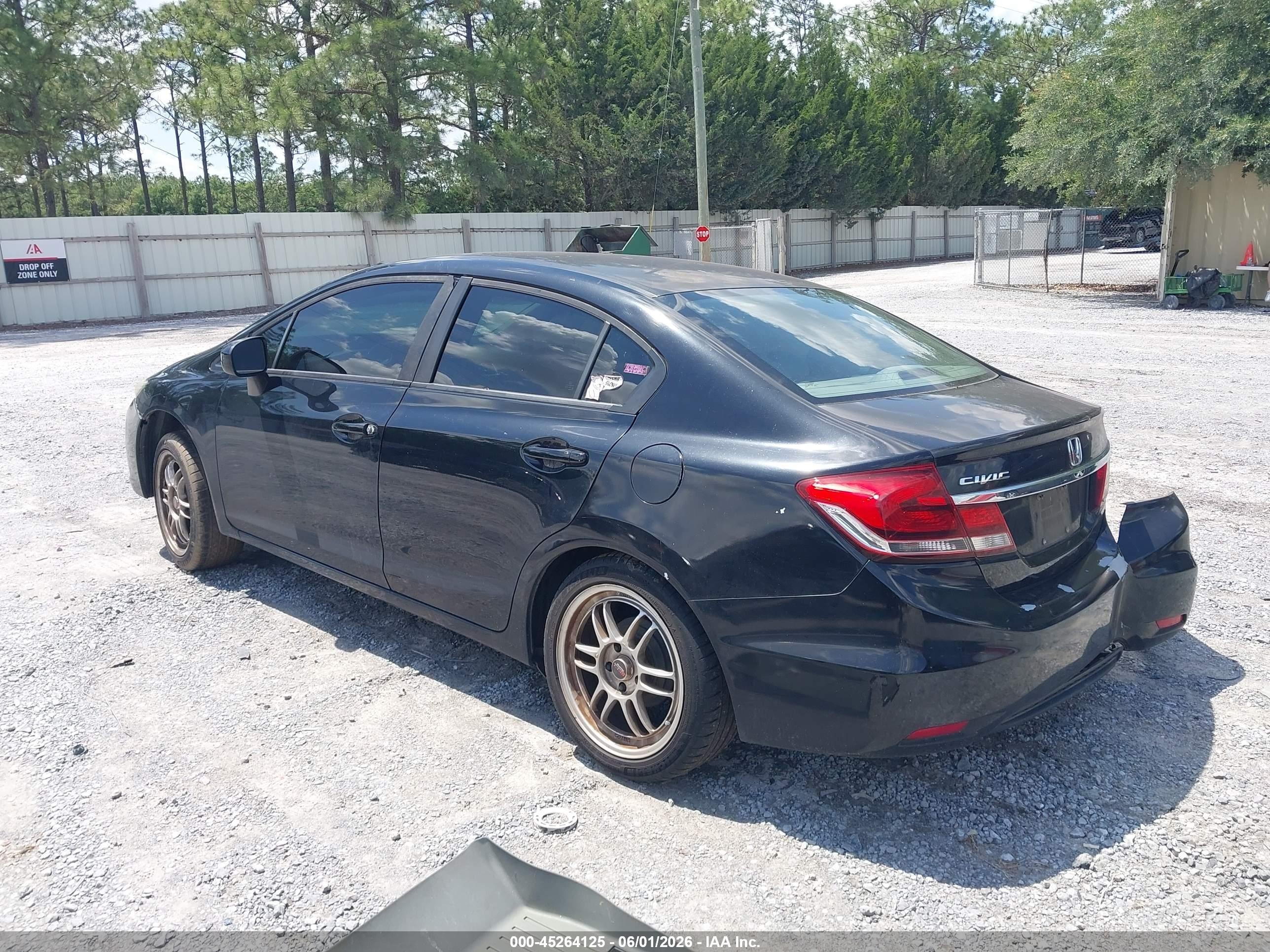 2014 Honda Civic Lx Черный vin: 19XFB2E53EE064679