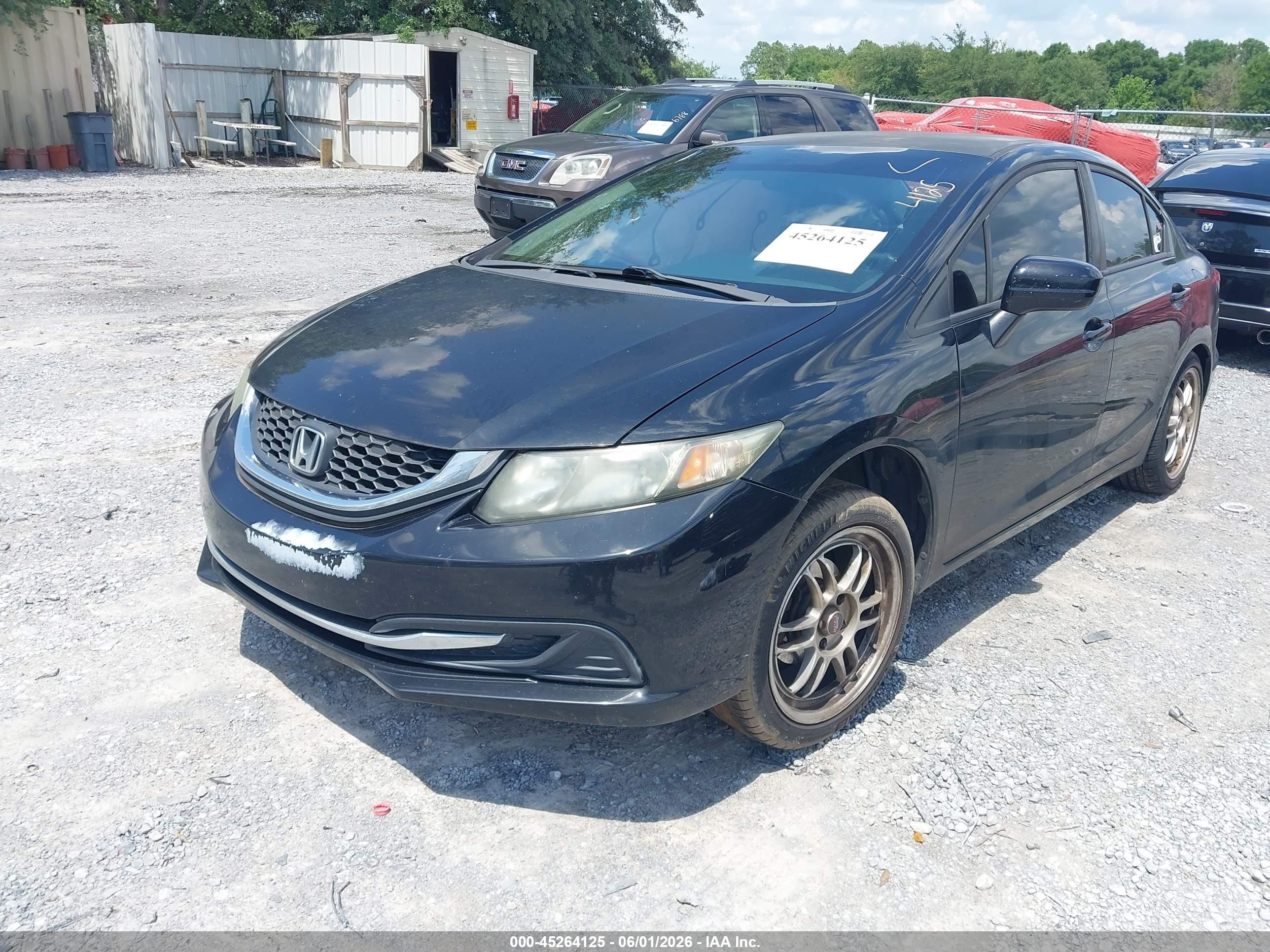 2014 Honda Civic Lx Черный vin: 19XFB2E53EE064679