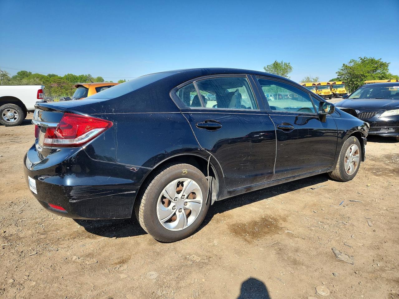 2014 Honda Civic Lx Black vin: 19XFB2E53EE076525