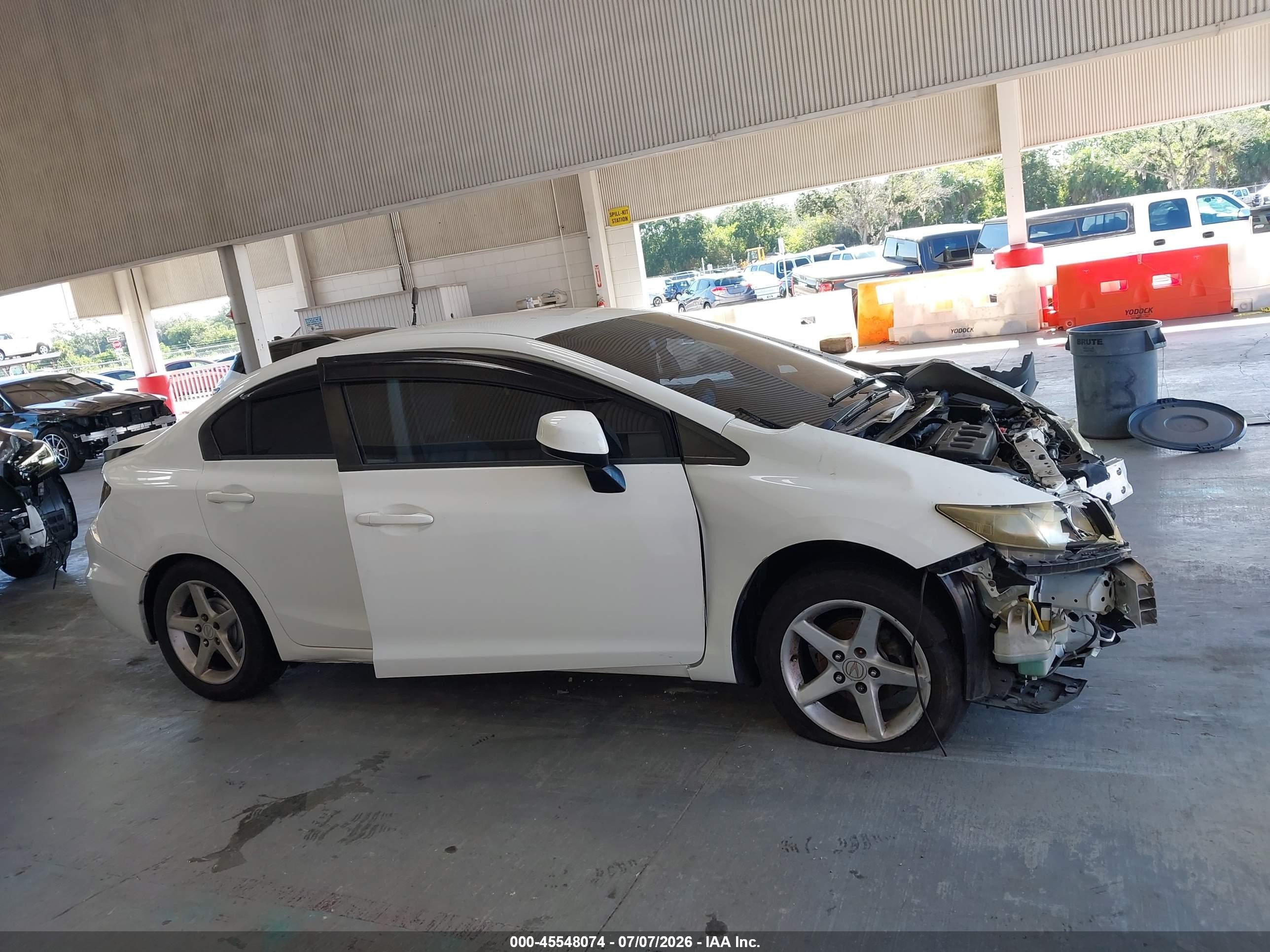 2012 Honda Civic Lx White vin: 19XFB2E54CE005069