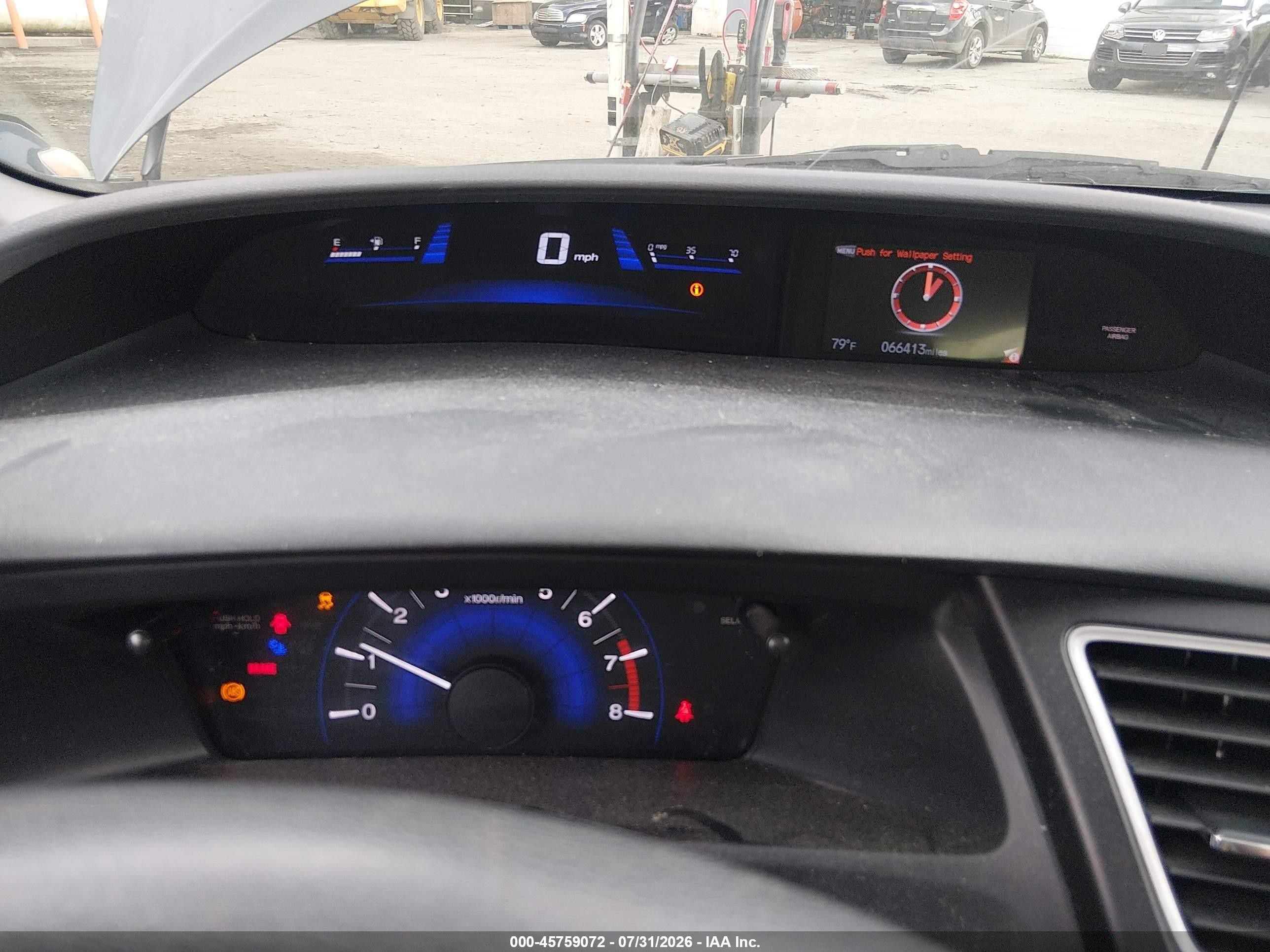 2014 Honda Civic Lx Серый vin: 19XFB2E54EE049303