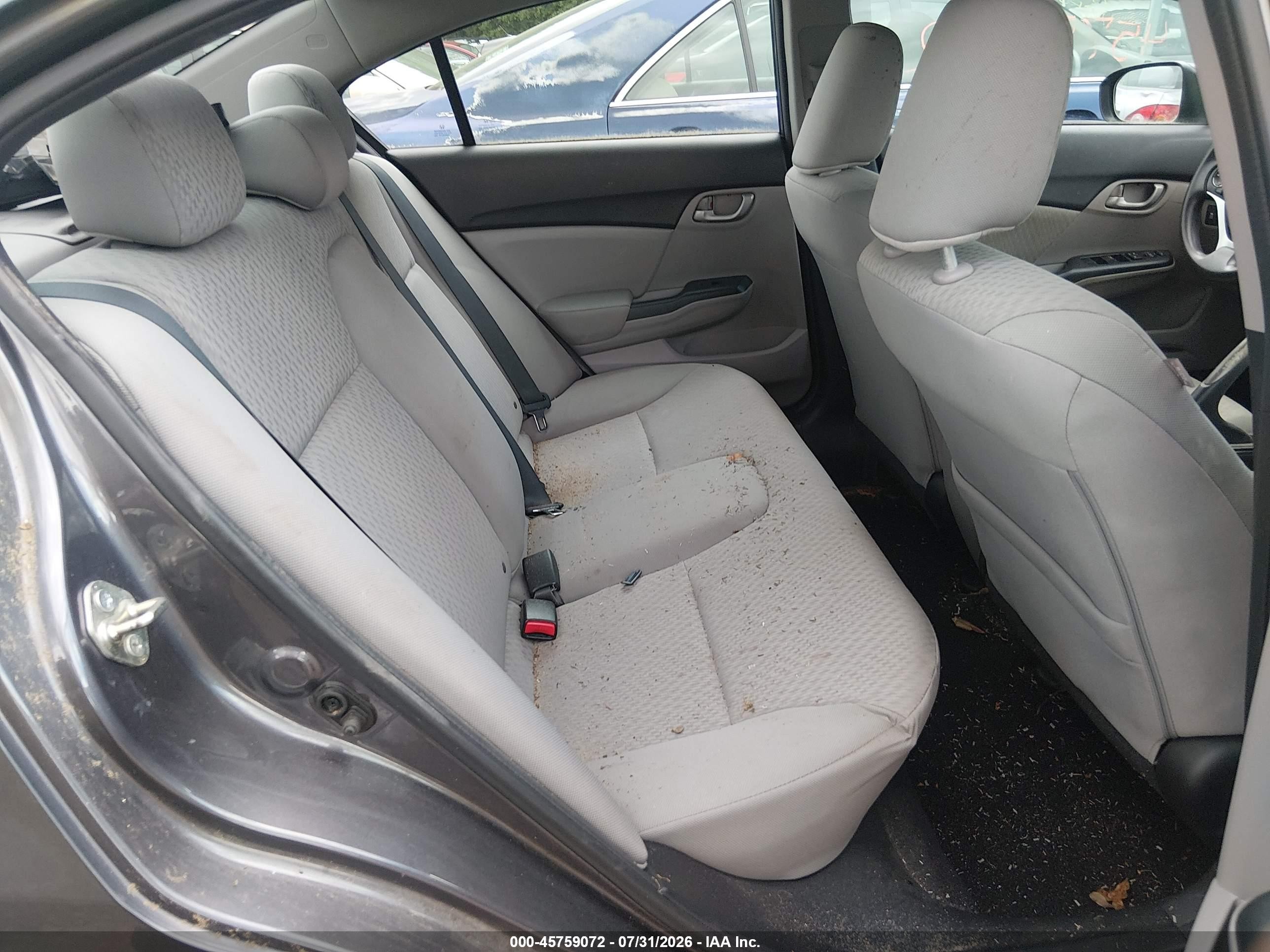 2014 Honda Civic Lx Серый vin: 19XFB2E54EE049303